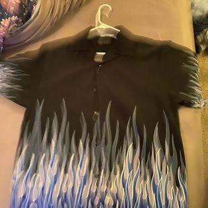 Vintage Dragon flyz button up short